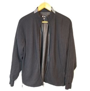 Adidas Long Sleeve Black Full Zip Up Jacket XL